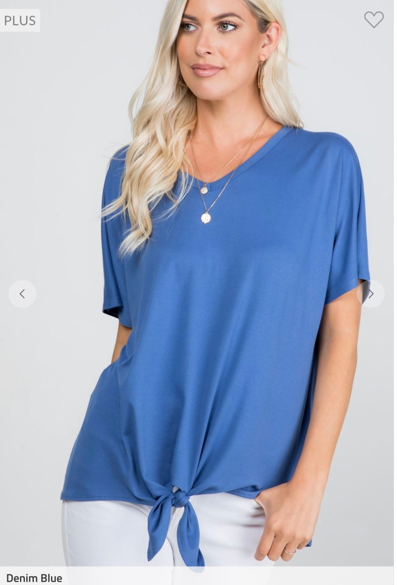 Front Tied Plus Tunic