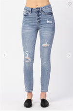 Judy Blue High Waisted Destroyed Skinny Jeans